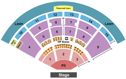 PNC Music Pavilion Pierce The Veil Seating Chart